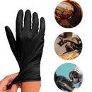 Luva Vinil Preta Descartável Sem Pó Resistente – 100 Unidades