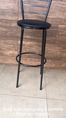 Banquetas Altas Bistrô – Kit com 2 Unidades | Para Cozinha Americana, Balcão, Bar e Área Gourmet