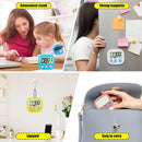 Kit 2 Timer Temporizador Cronômetro Digital De Cozinha Com Alarme Para Estudo, Branco.