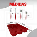 Faqueiro Inox – Jogo de Talheres com 25 Peças e Porta Talher