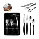 Faqueiro Inox – Jogo de Talheres com 25 Peças e Porta Talher