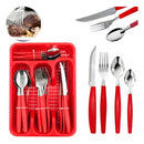 Faqueiro Inox – Jogo de Talheres com 25 Peças e Porta Talher