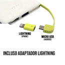 Carregador Portátil Power Bank, Bateria 10.000/5000 mah Para iPhone e Android (Cabo V8)