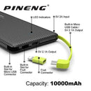 Carregador Portátil Power Bank, Bateria 10.000/5000 mah Para iPhone e Android (Cabo V8)