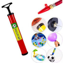 Kit Bomba de ar Manual para Encher Bolas e Infláveis + Kit de Bicos com 5 Peças