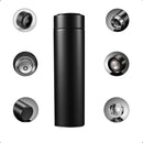 Garrafa Térmica Inox 500ml com Termômetro LED – Estilo Moderno e Isolamento Superior