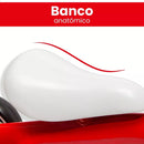 Bicicleta de Equilíbrio Andador Infantil Sem Pedal 4 Rodas