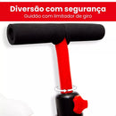 Bicicleta de Equilíbrio Andador Infantil Sem Pedal 4 Rodas