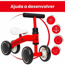 Bicicleta de Equilíbrio Andador Infantil Sem Pedal 4 Rodas