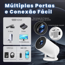 Projetor Inteligente HY300 PRO | Suporte 4K, Android 11, Portátil com Wi-Fi e Bluetooth