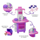 Kit Cozinha Completa Infantil Grande – Brinquedo Educativo com Luz e Som