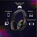 Headset Gamer RGB com Microfone – Conexão USB + P2, Som Imersivo e Iluminação LED para PC, Console e Celular