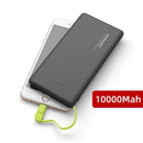 Carregador Portátil Power Bank, Bateria 10.000/5000 mah Para iPhone e Android (Cabo V8)
