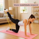 Kit 5 Mini Band Elásticos de Treino + Extensor – Exercícios, Treino Funcional e Fisioterapia em Casa