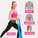Kit 5 Mini Band Elásticos de Treino + Extensor – Exercícios, Treino Funcional e Fisioterapia em Casa