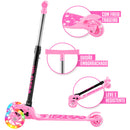 Patinete Infantil 3 Rodas de LED Dobrável – Diversão, Segurança e Aventura em Cada Passeio!